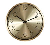 WBDWWTD Silent Brass Wall Clock, Luxurious Living Room, Bedroom, Household Clock, Wall Mounted Radio Quartz