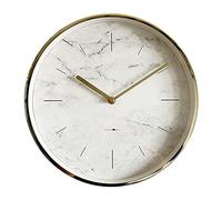 WBDWWTD Silent Wall Clock Living Room Nordic Clock Wall American Lamp Luxury Fashion Wall Clock (White Scale Model 12 inches)