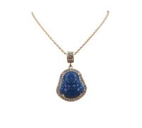 WBDWWTD TQHGM Crystal buddha pendant small size and big size hip hop men's women's rope chain crystal iced out rapper singer jewelry