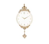 WBDWWTD Wall Clock in European Style, Light, Luxury, Exquisite Carved Crystal (13)