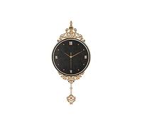 WBDWWTD Wall Clock in European Style, Light, Luxury, Exquisite Carved Crystal (4)