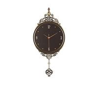 WBDWWTD Wall Clock in European Style, Light, Luxury, Exquisite Carved Crystal (5)