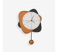WBDWWTD Wooden Wall Clock 3D Laser Cut Wall Clock Geometric Handmade Digital Living Room Clock (Color : A, Size : 40 * 60cm) (A 48 * 72cm)