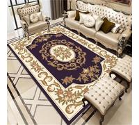 WBDYMX Kids Rugs For Bedrooms Large Living Room 100x120CM Bedroom purple Beige vintage floral carpet House Accessories Floor