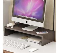 Wbeian Wood Monitor Stand Riser for Computer, Laptop Notebook, Printer Riser, iMac, PC, Ergonomic Home Office Desk Monitor Stand 19.6 Inch