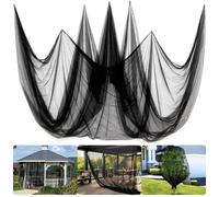 Wbesty Mosquito Net for Patio & Garden Mesh Screen Breathable Insect Bug Bird Netting for Plants, Trees, Outdoor Tents, DIY Protection Free Cutting Black/10 * 2.4M