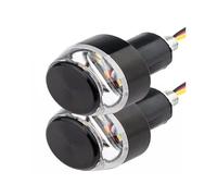 WBFLZTYOP 1/2 Pcs Motorcycle Turn Signal Light Led Motor Hand Grip Lamp Universal Side Lights Vehicle Modification Styling Accessories 12V Turn Signals