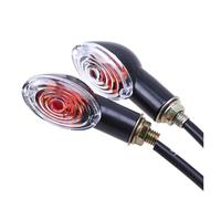WBFLZTYOP 1 Pair 12V Motorcycle Turn Signal Blinker Light Indicator Amber Lamp Universal For Ho&nda For Ya&maha For Suzuki Cafe Racer Turn Signals