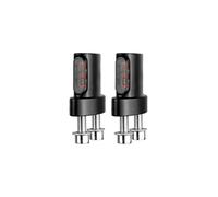 WBFLZTYOP 1 Pair Black/Silver Motorcycle LED Turn Signal Indicators Are Suitable For All DC 12V Motorcycles Turn Signals