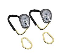 WBFLZTYOP 1 Pair Motorcycle Amber LED Turn Signal Light Indicator Lamp Flush Mount For Ya&maha YZF R1 R6 R6S Turn Signals