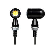 WBFLZTYOP 1 Pair Motorcycle Turn Signal Brightness Aluminum Housing IPX6 Waterproof Motorcycle LED Turn Signal Indicator Light Turn Signals