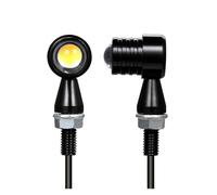 WBFLZTYOP 1 Pair Motorcycle Turn Signal Brightness Aluminum Housing IPX6 Waterproof Motorcycle LED Turn Signal Indicator Light Turn Signals