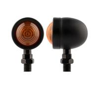 WBFLZTYOP 1 Pair Motorcycle Turn Signal Indicator Light Amber Motorbike Blinker Headlight 12v Indicator Lamp Chrome Turn Signals