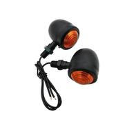 WBFLZTYOP 1 Pair Universal Motorcycle AMBER & Black Mini LED Turn Signals Brake Running Lights Turn Signals Indicators Hot Turn Signals