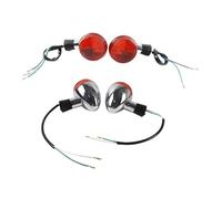 WBFLZTYOP 11V Motorcycle Front Rear Lamp Turn Signals Indicator Blinker Light E13 E-mark Chrome For Ho&nda Shadow 400 750 VT750 04-07 Turn Signals