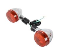 WBFLZTYOP 11V Motorcycle Front Rear Lamp Turn Signals Indicator Blinker Light E13 E-mark Chrome For Ho&nda Shadow 400 750 VT750 04-07 Turn Signals