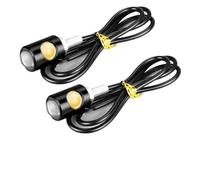 WBFLZTYOP 12V LED Daytime Running Light Amber Motorcycle Turn Lamp DRL Side Brake Signal Taillight M6 Thread For Dirt Bike Chopper Turn Signals
