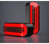 WBFLZTYOP 12V Universal LED Motorcycle Turn Signals Light DRL Flowing Water Flasher Rear Stop Light Moto Lightings Indicator Amber Blinker Turn Signals