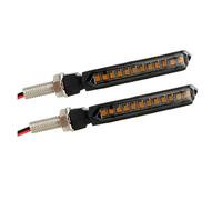 WBFLZTYOP 12V Yellow Flashing Blinker Lights 12 LEDs Motorcycle Signal Lamp LED Turn Signals Brake Stop Tail Lights Universal Taillights Turn Signals