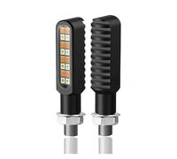 WBFLZTYOP 16 Leds Motorcycle Indicators Mini LED Turn Signal Light Flasher Amber Signal Lamp Blinker Black 8mm Intermitentes Moto 12V Turn Signals
