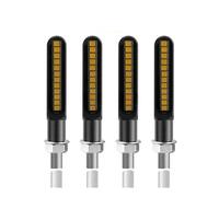 WBFLZTYOP 16 Leds Motorcycle Indicators Mini LED Turn Signal Light Flasher Amber Signal Lamp Blinker Black 8mm Intermitentes Moto 12V Turn Signals