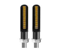 WBFLZTYOP 16 Leds Motorcycle Indicators Mini LED Turn Signal Light Flasher Amber Signal Lamp Blinker Black 8mm Intermitentes Moto 12V Turn Signals