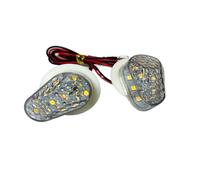 WBFLZTYOP 1Pair Motorcycle Turn Signals LED Indicator Flashing Photoflash Lights Bulb Motor For Ya&maha YZF R1 R6 R6S R3 R6S FZ1 FZ6 Turn Signals