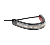 WBFLZTYOP 1Pc 12V LED Motorcycle Turn Signal Light & DRL Amber White Moto Flasher Ring Fork Strip Lamp Flashing Blinker Universal Turn Signals