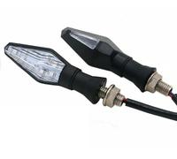 WBFLZTYOP 1PC Universal 12LED Amber+Blue Double Color Motorcycle Turn Signal Indicator Light Blinker For Motorcycle Motorbike Off Road Turn Signals