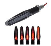 WBFLZTYOP 1pc Universal 12v Led Motorcycle Turn Signals Indicator Light E24 Flowing Blinker Flashing Moped Accessories Turn Signals