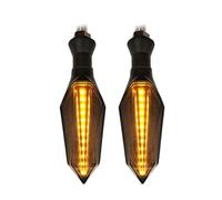 WBFLZTYOP 1pcs 8mm Motorcycle LED Turn Signal Lamp Sequential Flowing Flash Indicator Lights Amber Running Light Motorcycle Tail Light Turn Signals
