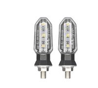 WBFLZTYOP 2/4 PCS 8mm Mini Motorcycle LED Turn Signal Lights Amber Flashing Light Blinker Turn Signal Lamp 12V Indicator Lamp Accessories Turn Signals