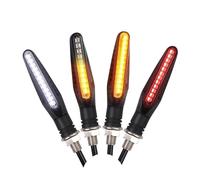 WBFLZTYOP 2/4pcs Motorcycle Turn Signals LED Light 12 * 335SMD Flowing Blinker IP67 Flashing Indicator Bendable 12V Flashing Lights Turn Signals