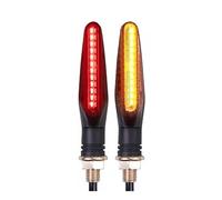 WBFLZTYOP 2/4pcs Motorcycle Turn Signals LED Light 12 * 335SMD Flowing Water Blinker IP67 Flashing Indicator Bendable 12V Flashing Lights Turn Signals