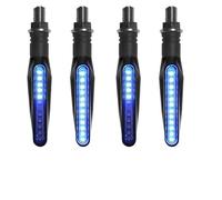 WBFLZTYOP 2/4pcs Turn Signal Light Amber Rear Lights Lamp Indicator Tail Flasher Flowing Blink Light For Most Motorcycle Turn Signals