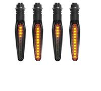 WBFLZTYOP 2/4pcs Turn Signal Light Amber Rear Lights Lamp Indicator Tail Flasher Flowing Blink Light For Most Motorcycle Turn Signals