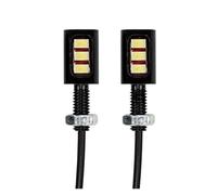 WBFLZTYOP 2/4Pcs Universal 12V 3LED 5730 SMD Motorcycle Car License Number Plate Light Frame Holder Bracket Tail Tidy Lamp Screw Bolt Bulb Turn Signals