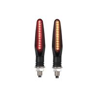 WBFLZTYOP 24led Motorcycle LED Turn Signal Lights White Red Amber Flowing Indicators Front Rear Light Flasher Blinker For Dirt Bike Sport Turn Signals