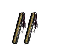WBFLZTYOP 24LED Motorcycle Turn Signal Mini LED Light Strip Flowing Water License Plate Light Rear Brake Stop Lamp Tail Indicator DC 12V Turn Signals