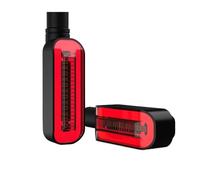 WBFLZTYOP 2Pc Turn Signal LED Light Motorcycle Stop Signal DRL Flowing Water Flashing 2 In 1 Blinker Tail Accessory Lamps Turn Signals