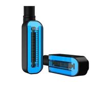 WBFLZTYOP 2Pc Turn Signal LED Light Motorcycle Stop Signal DRL Flowing Water Flashing 2 In 1 Blinker Tail Accessory Lamps Turn Signals