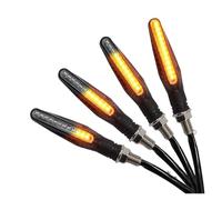 WBFLZTYOP 2PC Universal LED Motorcycle Turn Signal Light 12v IP68 Waterproof Amber Flasher Indicator Blinker Rear Lights Lamp Accessories Turn Signals