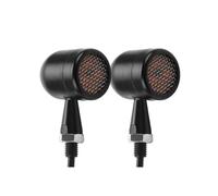 WBFLZTYOP 2pcs 10mm Motorcycle Mini LED Turn Signal Light Moto Flashing Light Amber Indicator Blinker Lamp For Bobber Cafe Racer Turn Signals