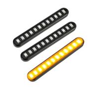 WBFLZTYOP 2Pcs 12 LED Moto Signal Lights Sequential Water Flowing Mini Strips Motorcycle Car Strips Led Turn Signal Flasher Lights Turn Signals