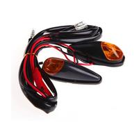 WBFLZTYOP 2Pcs 12V Carbon Fiber Motorcycle Side Turn Signal Amber Lights Indicator Blinker Flash Motor Bike Lamp Light For Ya&maha Turn Signals