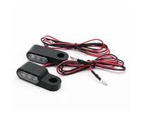WBFLZTYOP 2PCS 12V Motorcycle Indicators LED Turn Signal Light Handlebar Amber Signal Lamp Blinker,Brake Clutch Lever Mount Turn Signals
