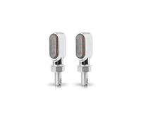 WBFLZTYOP 2pcs 3/6 Leds Motorcycle Indicators Mini LED Turn Signal Light Flasher Amber Signal Lamp Blinker Black/Chrome Intermitentes Moto Turn Signals