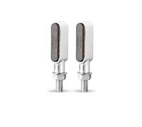 WBFLZTYOP 2pcs 3/6 Leds Motorcycle Indicators Mini LED Turn Signal Light Flasher Amber Signal Lamp Blinker Black/Chrome Intermitentes Moto Turn Signals