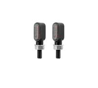 WBFLZTYOP 2pcs 3/6 Leds Motorcycle Indicators Mini LED Turn Signal Light Flasher Amber Signal Lamp Blinker Black/Chrome Intermitentes Moto Turn Signals