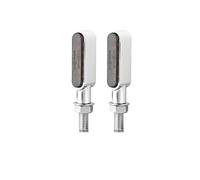 WBFLZTYOP 2pcs 3/6 Leds Motorcycle Indicators Mini LED Turn Signal Light Flasher Amber Signal Lamp Blinker Black/Chrome Intermitentes Moto Turn Signals